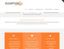 Tablet Screenshot of hamptonridgefinancial.com